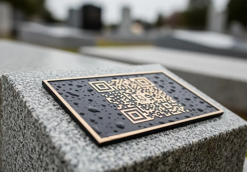 QR plaque